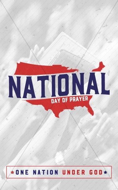 American National Day Of Prayer Bulletin Cover Clover Media