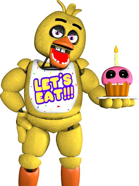 Fnaf Renders Series Album On Imgur Png Chica The Chicken Sfm Fnaf Chica Full Body Clipart