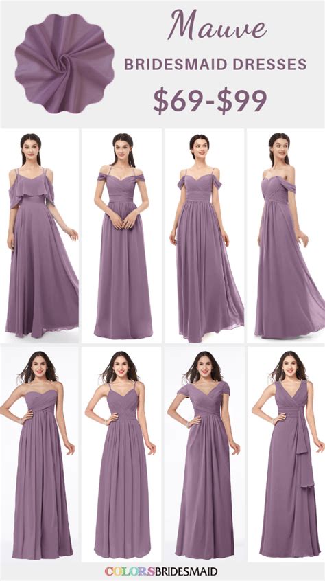 Mauve Bridesmaid Dresses On Sale 69 99 In 600 Custom Made Styles And