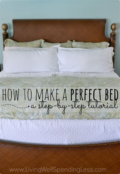 How To Make A Perfect Bed 1 Living Well Spending Less®