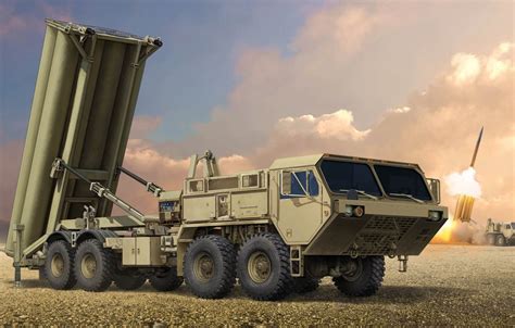 Wallpaper Thaad Movable Launcher Terminal High Altitude Area Defense