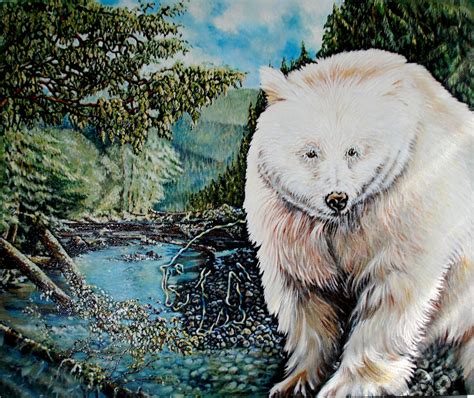 Spirit Bear Painting By Susan Moore Fine Art America