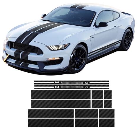Buy Car Side Skirt Stickers Stripe Decal Vinyl Decals For Ford Mustang