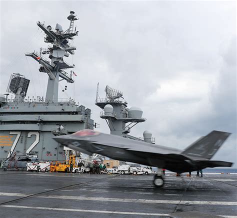 Into The Fold F 35c Carrier Qualifications Aboard Lincoln Aerotech