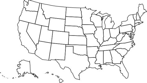Usa Political Map Clip Art At Vector Clip Art Online