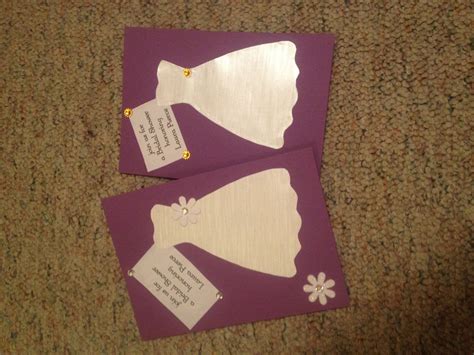 Home Made Bridal Shower Invites Made By Jini Aspenwall Friends Bridal