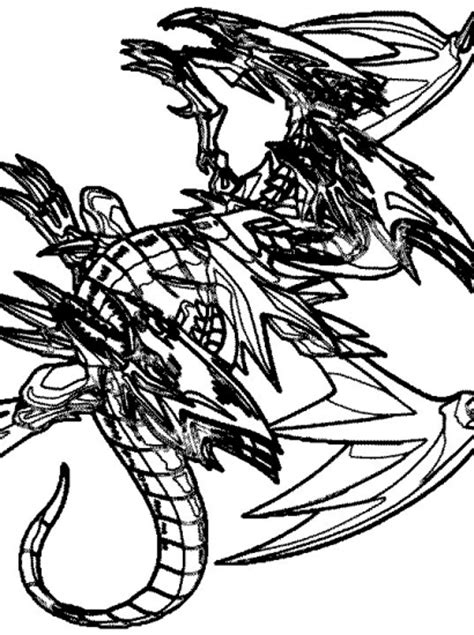 Yu Gi Oh Blue Eyes Ultimate Dragon Coloring Pages