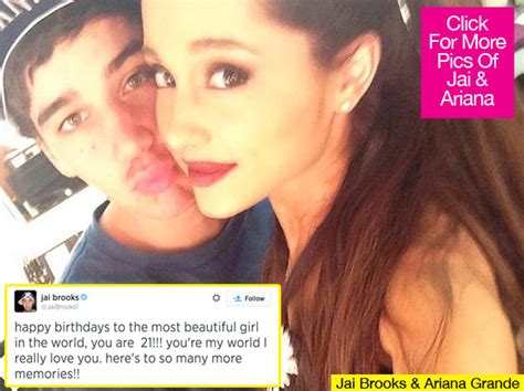 Jai Brooks Ariana Grande Birthday Message He Sends Romantic Tweet On