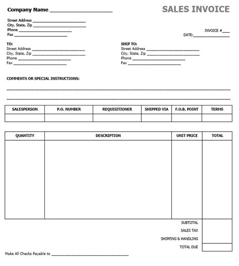 Printable Blank Invoice Template Pdf Shop Fresh Free Blank Invoice Template Excel Pdf Word