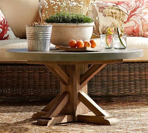Back in rewards 1 on this item with a pottery barn credit card. Abbott Bistro Table, Brown | Round coffee table diy, Round ...