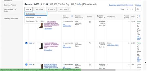 How To Change Shipping On Ebay For Multiple Listings Bulk Update