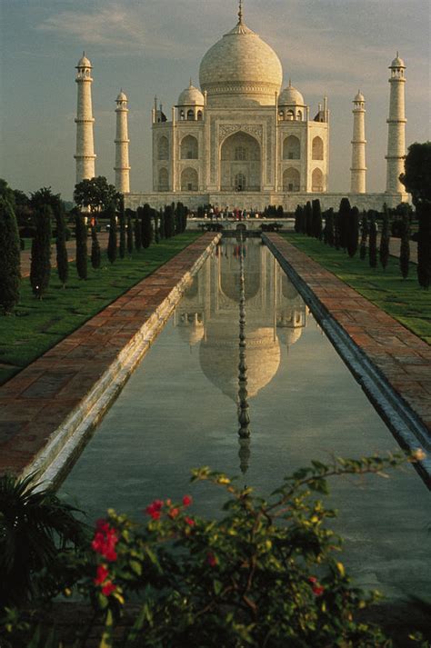 The Taj Mahal With A Reflection Photograph By Ed George