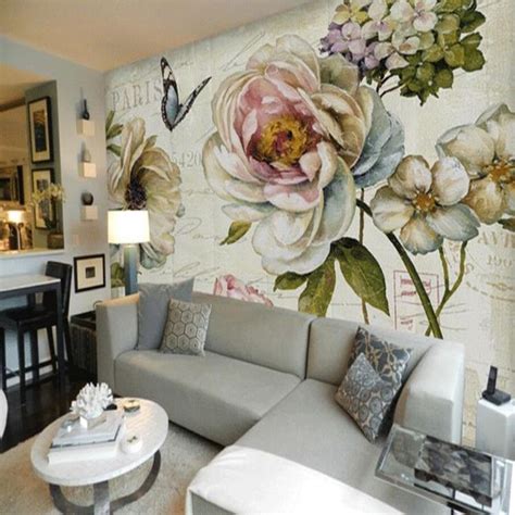 Flower Mural Wallpaper