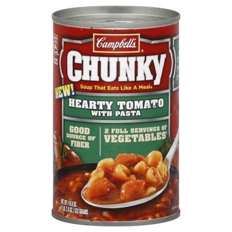 Campbells Chunky Soup Hearty Tomato With Pasta