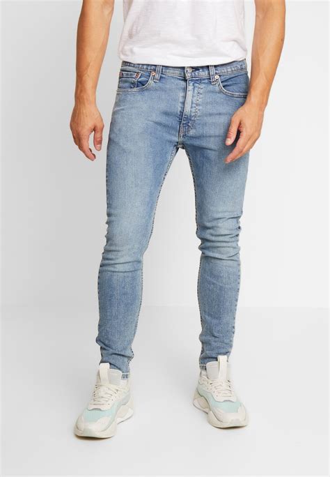 levi s® 519™ extreme skinny hi ball jeans skinny fit pickels lichtblauw zalando nl