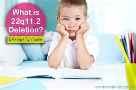 22q11.2 deletion syndrome, also known as the digeorge syndrome or velocardiofacial syndrome, is a syndrome where a small portion of the chromosome 22 is lost and results in a variable but a recognisable pattern of physical and behavioral features. DiGeorge Syndrome: What is 22q Deletion?