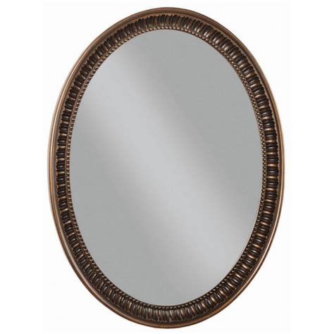 It measures 30'' h x 20'' w overall, and is ideal for setting above a vanity or accenting the entryway. Framed Wall Oval mirror bath vanity Home decor 23x30 | eBay