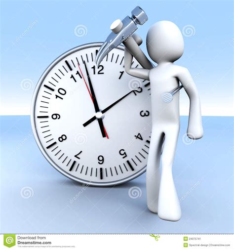 Working time stock illustration. Illustration of manage - 24075741