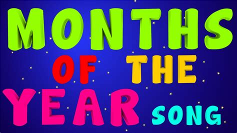 Months Of The Year Song Kindergarten Songs Months In A Year