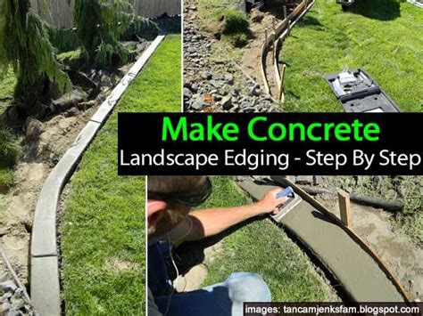Whether you choose plastic, brick, wood, or even concrete edging, it can help keep flowerbeds nicely contained, prevent weeds and grass from encroaching on gardens, protect plants from lawnmowers, highlight ornamental shrubs and trees, and more. DIY: Make Concrete Landscape Edging Step By Step (With images) | Concrete landscape edging ...