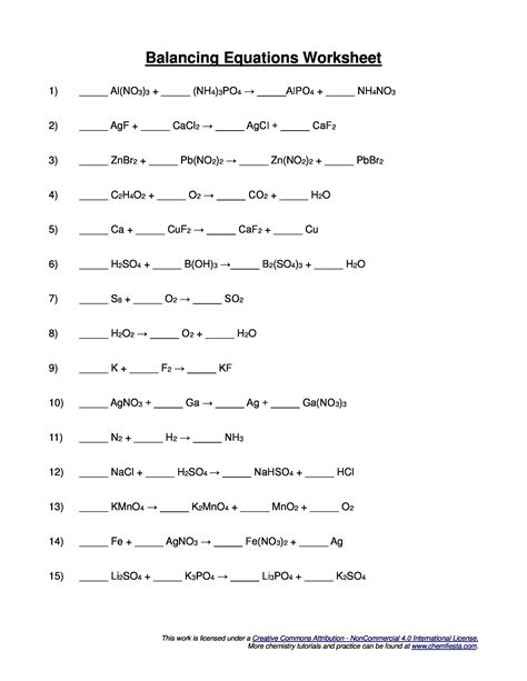 Balancing chemical equations worksheet student instructions 1. 28 Balancing Chemical Equations Worksheet Answers 1 25 ...