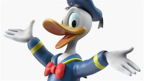 cartoon character donald duck happy pose 3d model 99 3ds blend c4d fbx max ma lxo obj