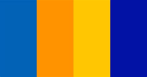 Complementary Blues And Yellows Color Scheme Blue