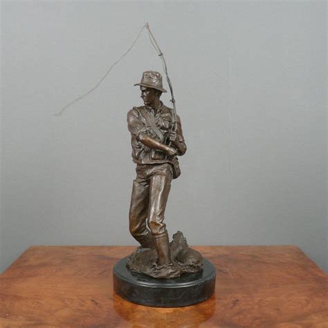 Bronze Sculpture The Fisherman
