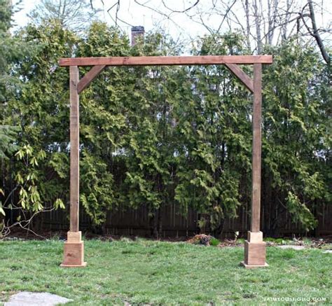 Build A Wooden Wedding Arch How To Build A Wedding Arch 12 Steps With