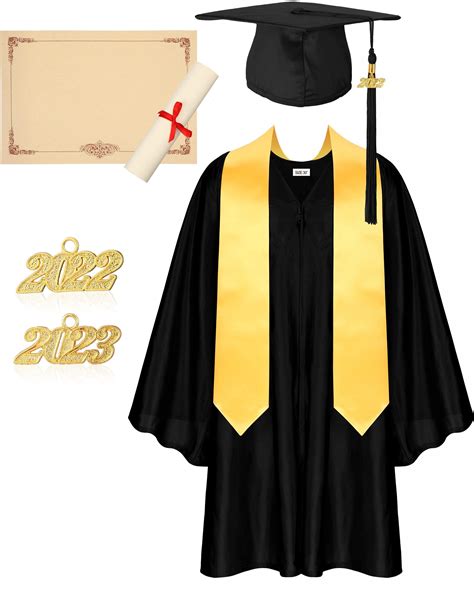 Buy Preschool Kindergarten Graduation Cap Black Graduation Gown Stole 2