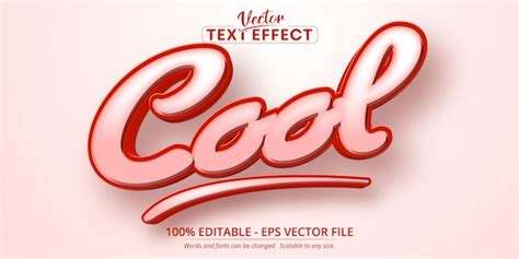 Premium Vector Cool Cartoon Style Editable Text Effect