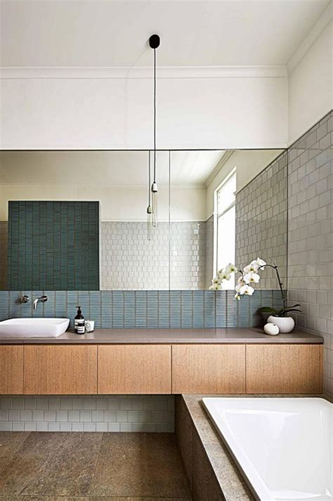 modern bathroom  australia interiors  color