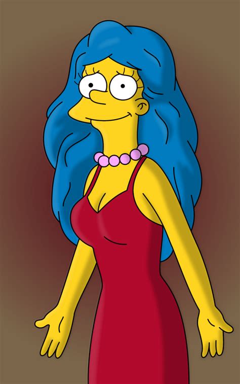 New Dress By Leif J On Deviantart Simpsons Art Simpsons Drawings Marge Simpson