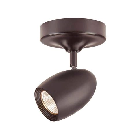 Hampton Bay 1 Light Bronze Led Dimmable Spot Light With Directional