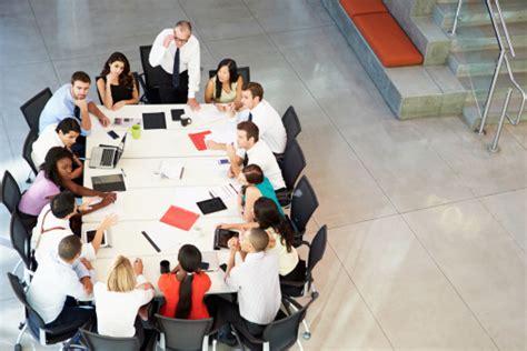 Business Meeting At Round Table Stock Photo Download Image Now Istock