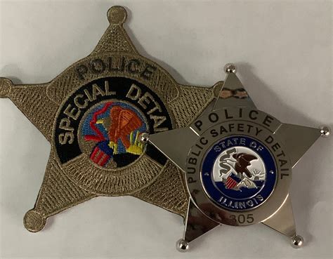 Police Special Detail Illinois Badge Etsy
