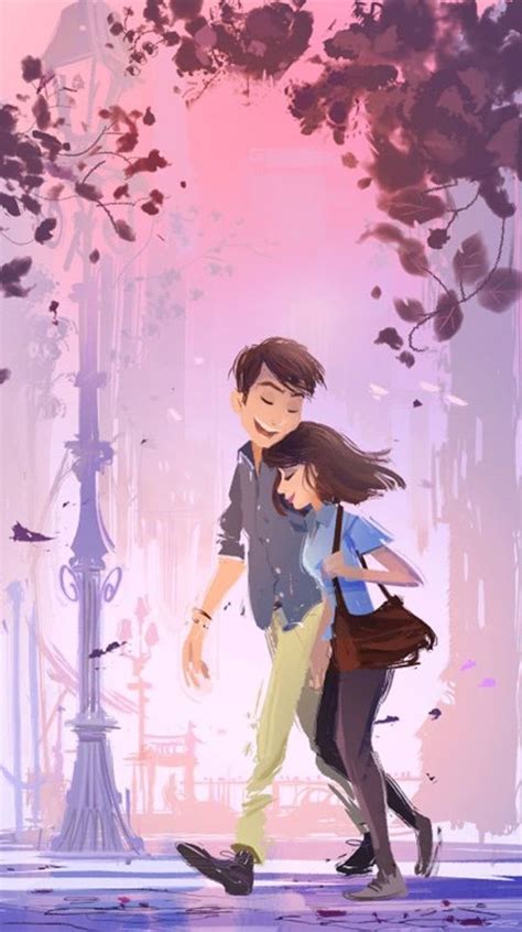 express your exact mood with these so-adorable and cute cartoon couple