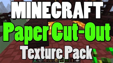Minecraft Paper Cut Out Texture Pack 16x Easy Install Youtube