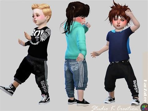 Jogging Toddler Sims 4 幼児向けの洋服 ザ・シムズ 子供服