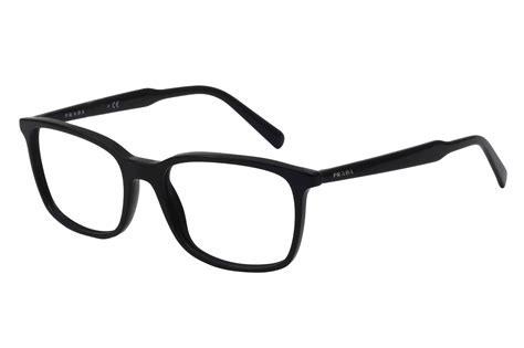 buy prada rectangle full rim black eyeglasses for men online eyewear model prada vpr 13x 1ab