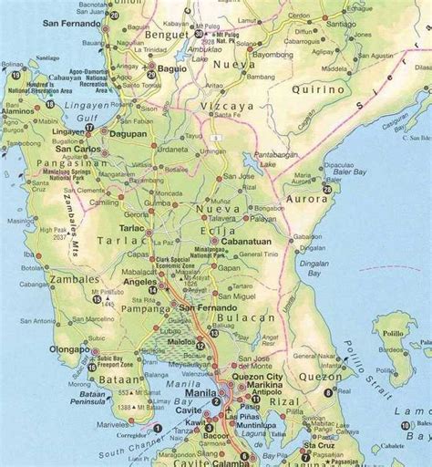 Philippine Luzon Map