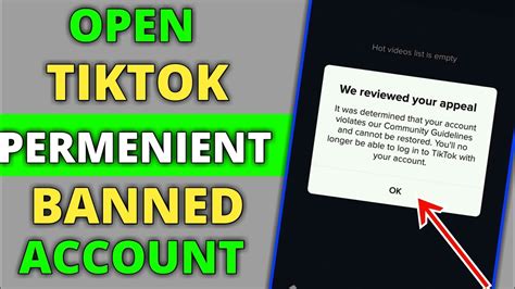 How To Open Tiktok Banned Account How To Open Tiktok Permanently