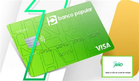 Banco Popular Ofrece Tarjeta De Crédito Sin Cuota De Manejo