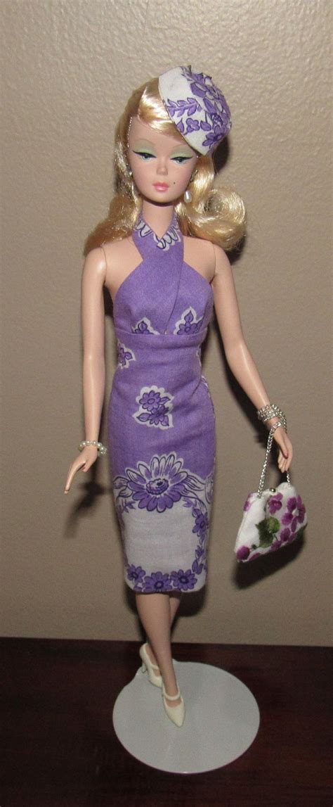 stunning silkstone barbie in ooak lilac outfit etsy in 2020 floral dress outfits lilac