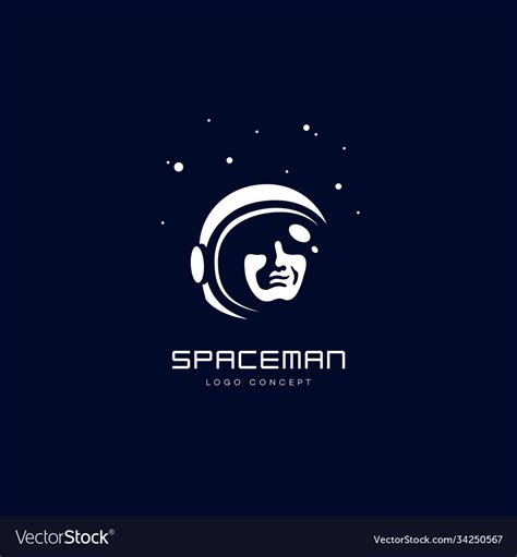 Spaceman Logo Royalty Free Vector Image Vectorstock