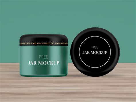 Free Cosmetic Cream Jar Mockup PSD Set Good Mockups