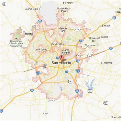 Map Of San Antonio State Map Of Usa United States Maps