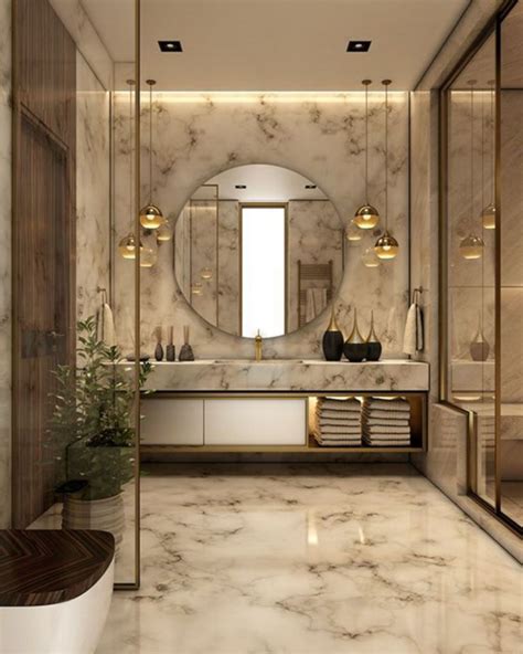 These fresh ideas, fit for every style and budget, will have you excited to add new finishes, trims, chandeliers, runners, exposed bulbs, and more to your space. Enchanting Luxurious Bathroom Decorating Ideas 035 ...