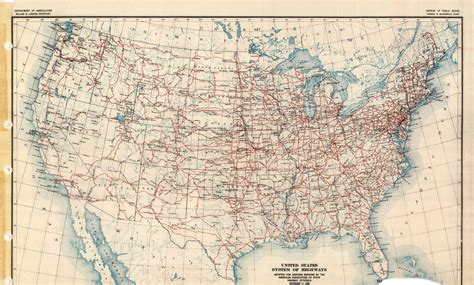 Highway Plan 1926 Map - USA • mappery