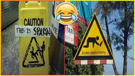 Funniest Warning Signs From The World Youtube